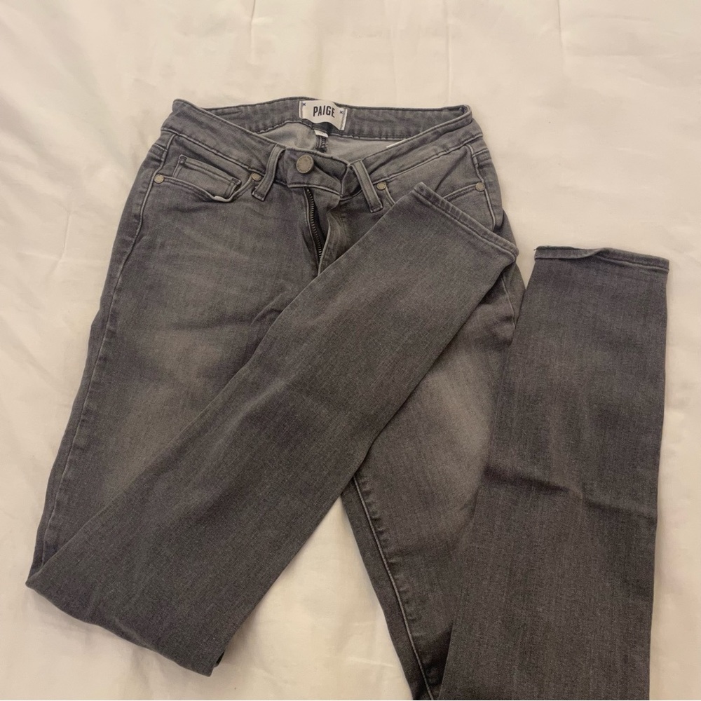 Grey Paige Skinny Jeans